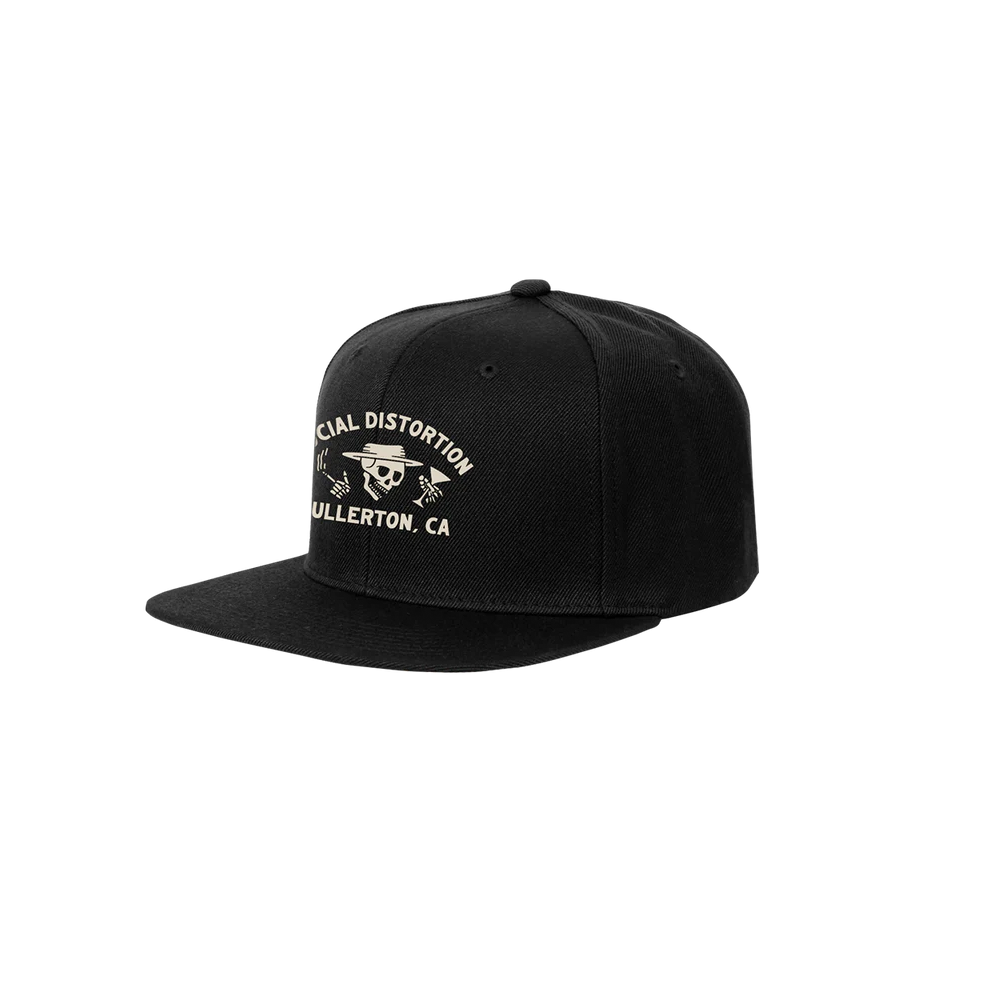 Social Distortion - Fullerton Skelly Black Snapback Hat