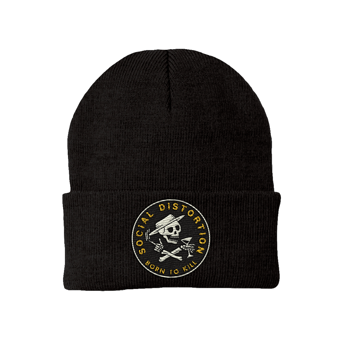 Social Distortion - Born To Kill Crossed Skelly Emblem Beanie