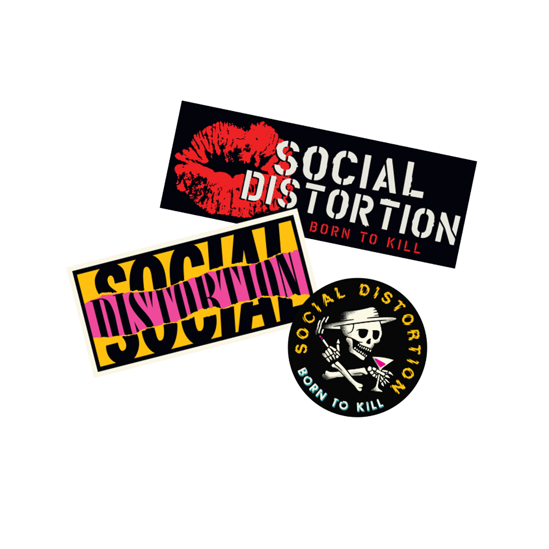 Social Distortion - Born To Kill Sticker Pack