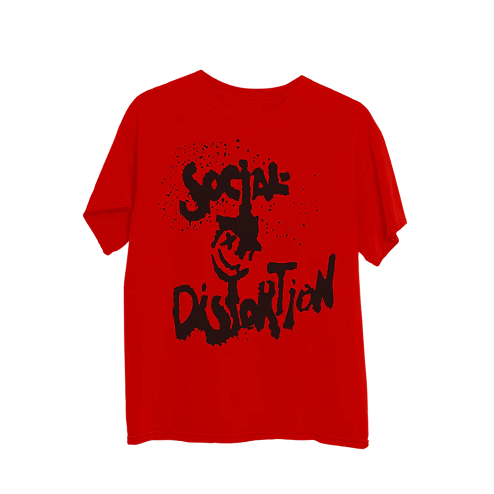 Social Distortion - Smiley Red T-Shirt